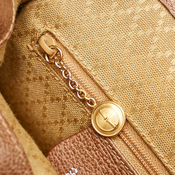 グッチ バンブー 003 17050 ブラウン スウェード レザー リュック バックパック レディース GUCCI 【中古】