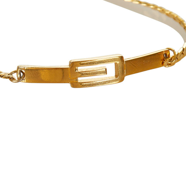 ジバンシー ロゴ ブレスレット ゴールド メッキ レディース Givenchy 【中古】