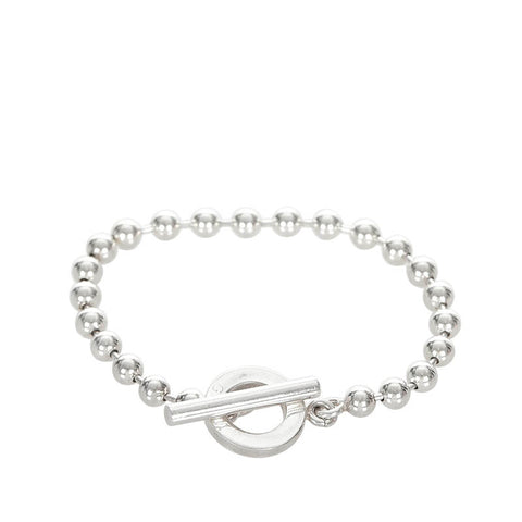 グッチ 1697AR SV925 シルバー ボールチェーン ブレスレット レディース GUCCI 【中古】