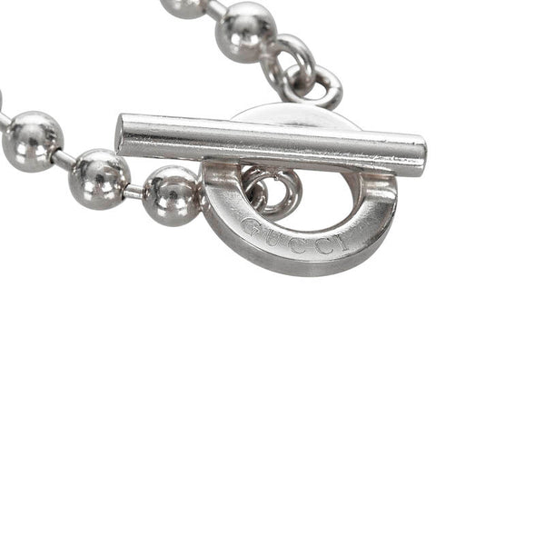 グッチ 1697AR SV925 シルバー ボールチェーン ブレスレット レディース GUCCI 【中古】