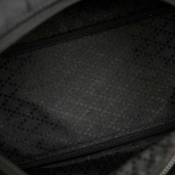 グッチ バンブー 000.3444 ブラック ナイロン ハンドバッグ レディース GUCCI 【中古】