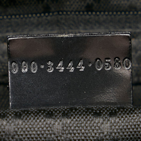 グッチ バンブー 000.3444 ブラック ナイロン ハンドバッグ レディース GUCCI 【中古】