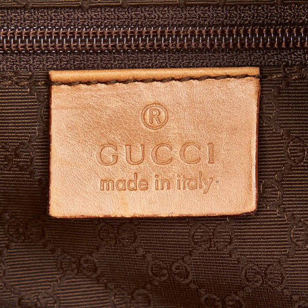 グッチ 001 4299 キャメル レザー ワンショルダーバッグ レディース GUCCI 【中古】