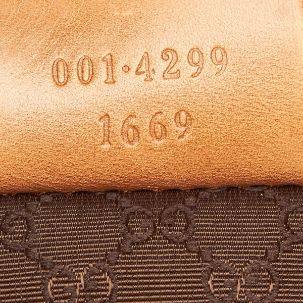 グッチ 001 4299 キャメル レザー ワンショルダーバッグ レディース GUCCI 【中古】