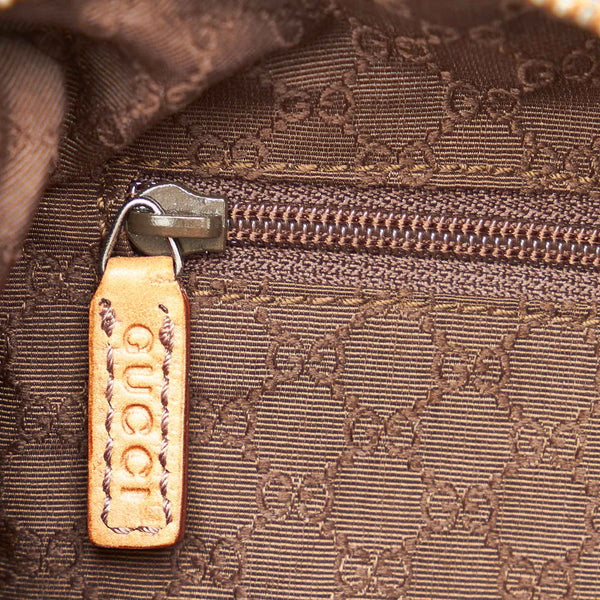 グッチ 001 4299 キャメル レザー ワンショルダーバッグ レディース GUCCI 【中古】