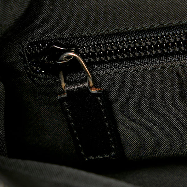 グッチ GGキャンバス 019 0402 ブラック キャンバス レザー ハンドバッグ レディース GUCCI 【中古】