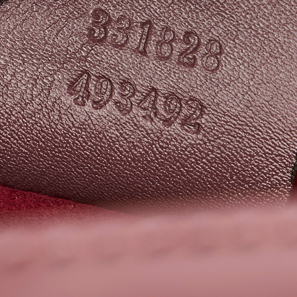 グッチ レディロック 331828 パープル レザー ハンドバッグ レディース GUCCI 【中古】