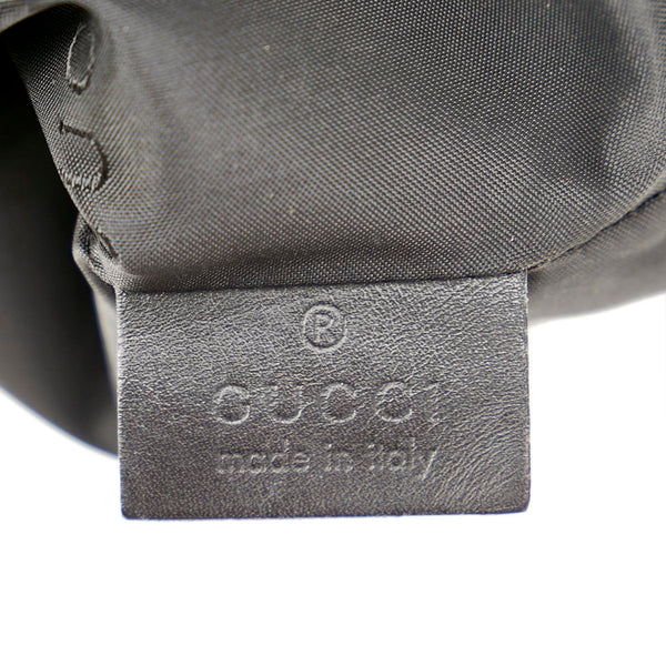 グッチ スネーク柄 039 9047 ブラック グレー ホワイト ナイロン レザー ポーチ レディース GUCCI 【中古】