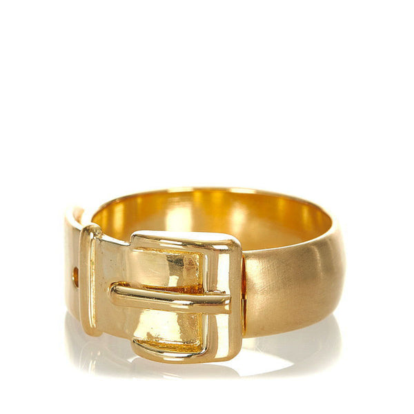 グッチ ゴールド メッキ ベルトモチーフ  スカーフリング レディース GUCCI 【中古】