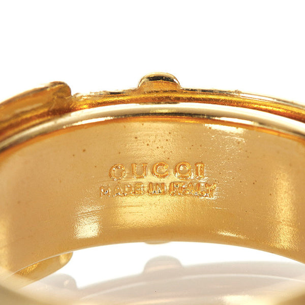 グッチ ゴールド メッキ ベルトモチーフ  スカーフリング レディース GUCCI 【中古】