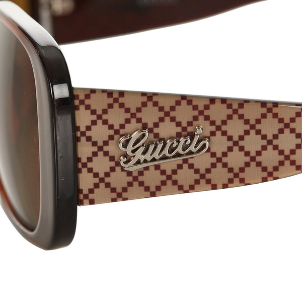 グッチ GG3033 ブラウン プラスチック サングラス レディース GUCCI 【中古】