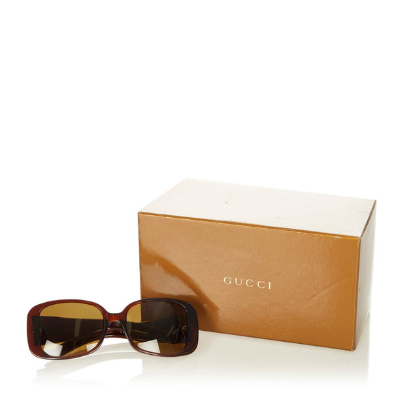 グッチ GG3033 ブラウン プラスチック サングラス レディース GUCCI 【中古】