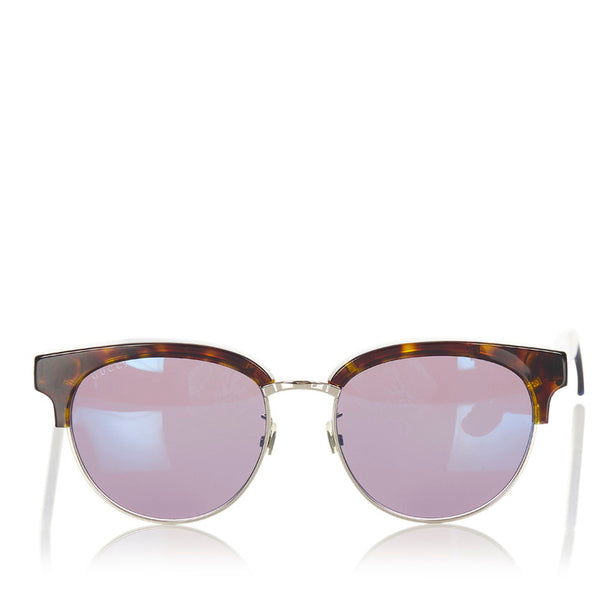 グッチ レッド ブルー プラスチック サングラス メンズ GUCCI 【中古】