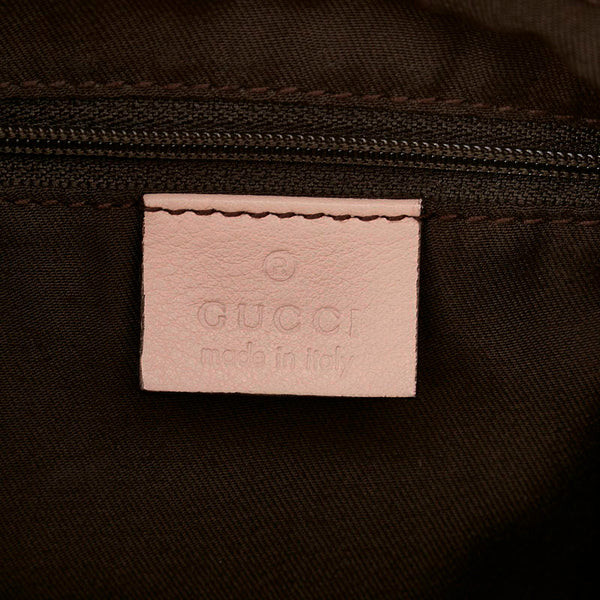 グッチ GGキャンバス アビー 190325 ピンク キャンバス レザー ハンドバッグ ショルダーバッグ 2WAY レディース GUCCI 【中古】