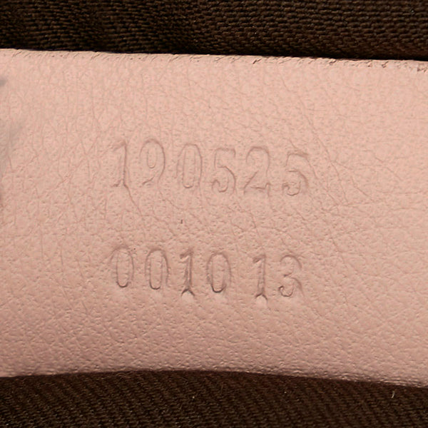 グッチ GGキャンバス アビー 190325 ピンク キャンバス レザー ハンドバッグ ショルダーバッグ 2WAY レディース GUCCI 【中古】