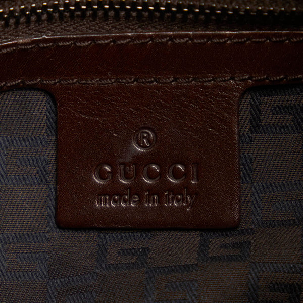 グッチ ウッド 106495 ベージュ キャンバス ショルダーバッグ レディース GUCCI 【中古】