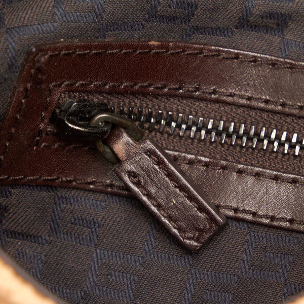 グッチ ウッド 106495 ベージュ キャンバス ショルダーバッグ レディース GUCCI 【中古】