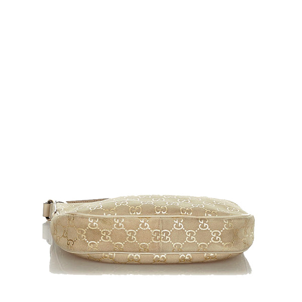 グッチ GG 154395 ベージュ スウェード レザー ワンショルダー レディース GUCCI 【中古】