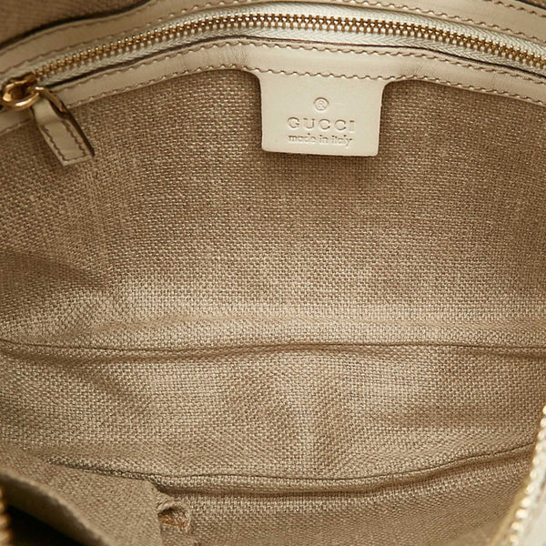 グッチ GG 154395 ベージュ スウェード レザー ワンショルダー レディース GUCCI 【中古】
