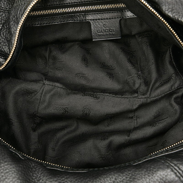 グッチ シエンナクロワッサン タッセル 269940 ブラック レザー チェーン ワンショルダー レディース GUCCI 【中古】