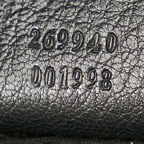 グッチ シエンナクロワッサン タッセル 269940 ブラック レザー チェーン ワンショルダー レディース GUCCI 【中古】