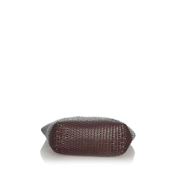 グッチ バンブー ブラウン レザー ハンドバッグ ショルダーバッグ 2WAY レディース GUCCI 【中古】