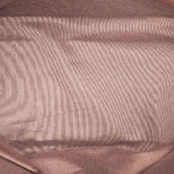 グッチ GG 257302 ブラウン ナイロン レザー トートバッグ レディース GUCCI 【中古】