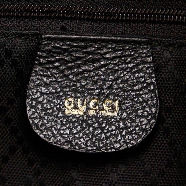 グッチ バンブー 001 2865 ブラック スウェード レザー ハンドバッグ ショルダーバッグ 2WAY レディース GUCCI 【中古】