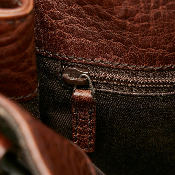 グッチ GGキャンバス ホースビット 101971 ブラウン キャンバス レザー トートバッグ レディース GUCCI 【中古】