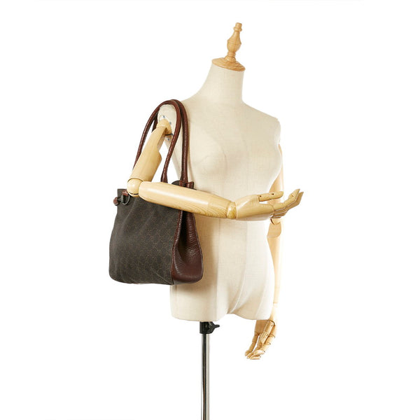 グッチ GGキャンバス ホースビット 101971 ブラウン キャンバス レザー トートバッグ レディース GUCCI 【中古】