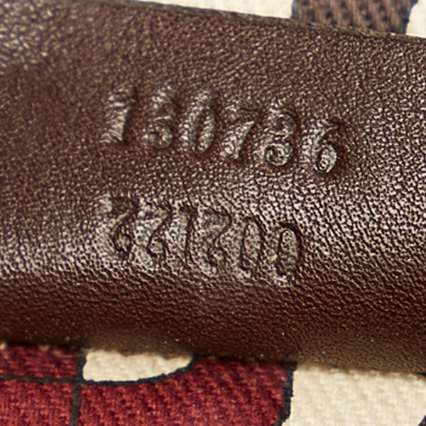 グッチ グッチシマ  アビー 130736 ダークブラウン レザー トートバッグ レディース GUCCI 【中古】