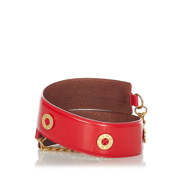 ジバンシー チェーン レッド レザー ベルト レディース Givenchy 【中古】