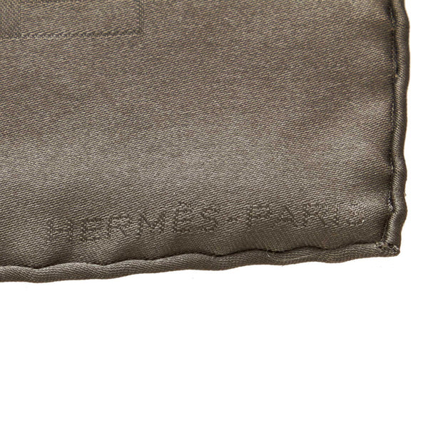 エルメス カレ チャコールグレー シルク スカーフ レディース HERMES 【中古】