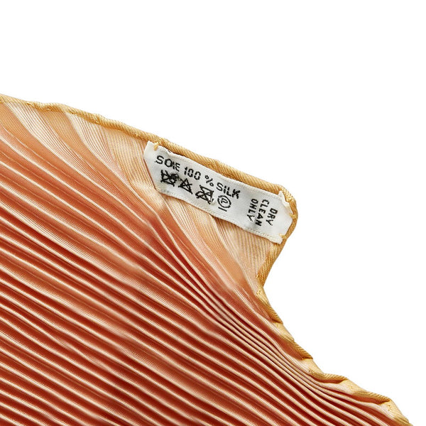 エルメス プリーツスカーフ ライトピンク シルク スカーフ レディース HERMES 【中古】