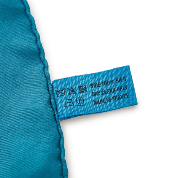 エルメス カレ90 LES COUPES  グリーン シルク スカーフ レディース HERMES 【中古】