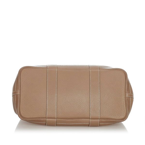 エルメス ガーデンパーティ PM ベージュ ネゴンダ ハンドバッグ レディース HERMES □N刻印 【中古】