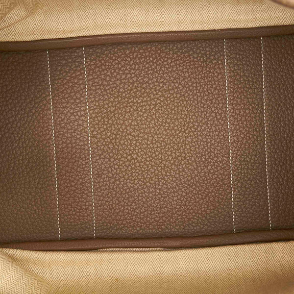 エルメス ガーデンパーティ PM ベージュ ネゴンダ ハンドバッグ レディース HERMES □N刻印 【中古】