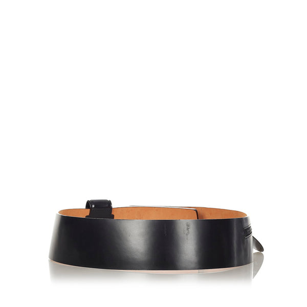 ルイ ヴィトン ベルト ブラック レザー レディース LOUIS VUITTON 【中古】