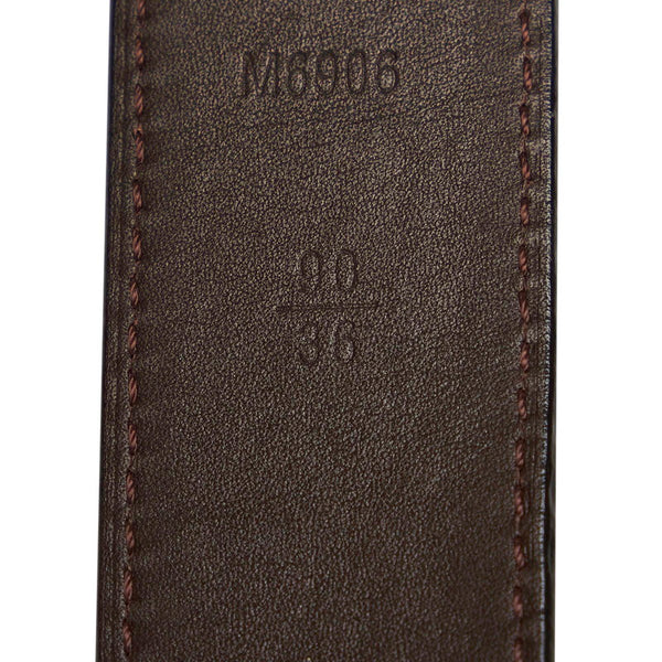 ルイ ヴィトン サンチュールシアトル M6906 ブラック ダークブラウン レザー リバーシブル メンズ LOUIS VUITTON 【中古】