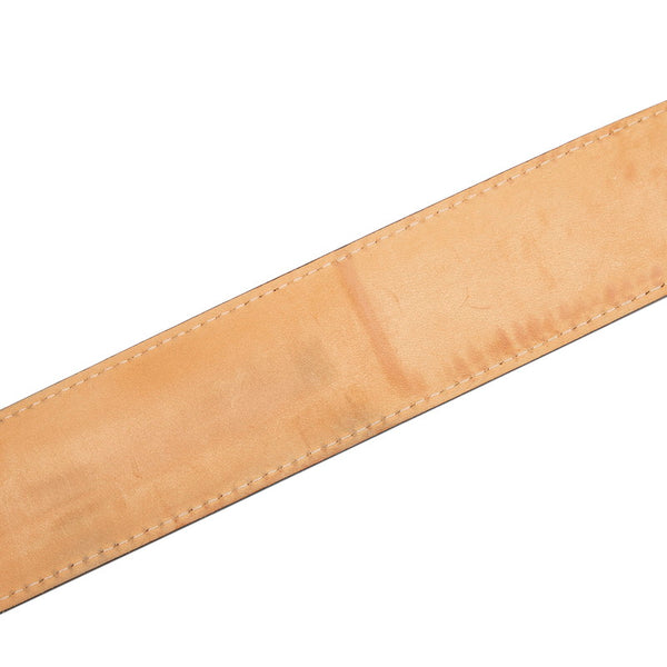 ルイ ヴィトン モノグラム サンチュールLVイニシアル Ｍ9608 ブラウン PVC レザー ベルト メンズ LOUIS VUITTON 【中古】
