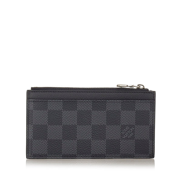 ルイ ヴィトン ダミエグラフィット N64038 ブラック グレー PVC コインケース メンズ LOUIS VUITTON 【中古】