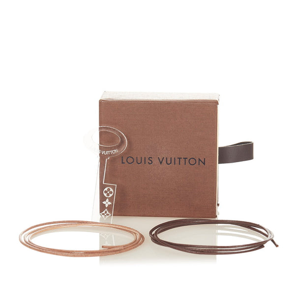 ルイ ヴィトン クリア ブラウン プラスチック ノベルティ ネックレス レディース LOUIS VUITTON 【中古】