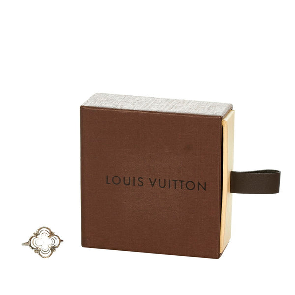 ルイ ヴィトン フラワー リング 指輪 シルバー クリア メタル レディース LOUIS VUITTON 【中古】