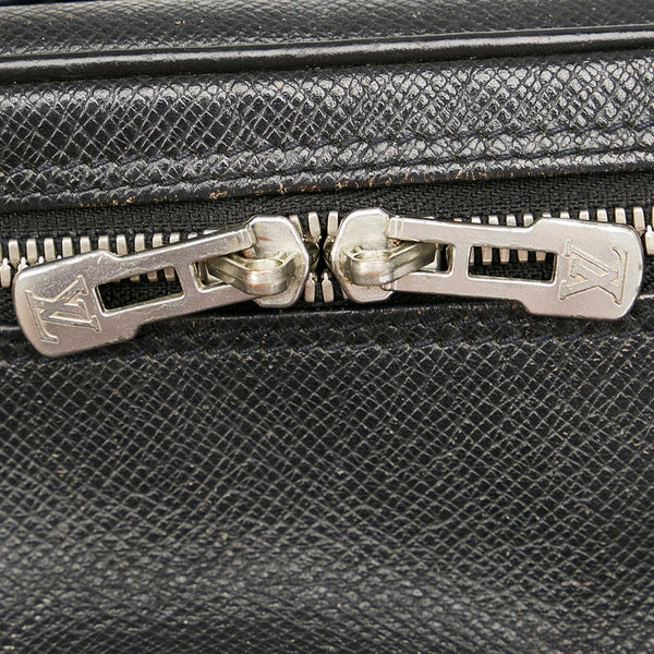 ルイ ヴィトン タイガ リポーターPM M30152 ブラック レザー ショルダーバッグ メンズ LOUIS VUITTON 【中古】