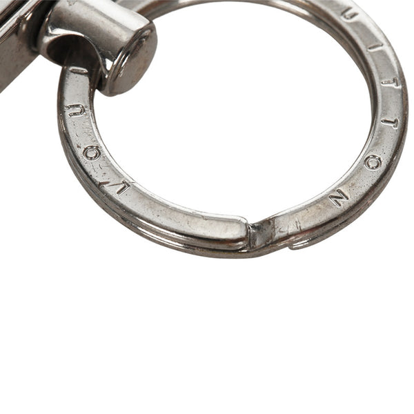 ルイ ヴィトン ダミエ  ポルト クレ ドラゴンヌ アンフィニ イエロー レザー キーリング レディース LOUIS VUITTON 【中古】