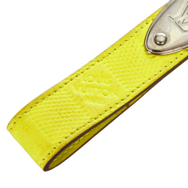 ルイ ヴィトン ダミエ  ポルト クレ ドラゴンヌ アンフィニ イエロー レザー キーリング レディース LOUIS VUITTON 【中古】