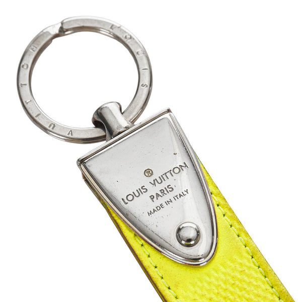 ルイ ヴィトン ダミエ  ポルト クレ ドラゴンヌ アンフィニ イエロー レザー キーリング レディース LOUIS VUITTON 【中古】