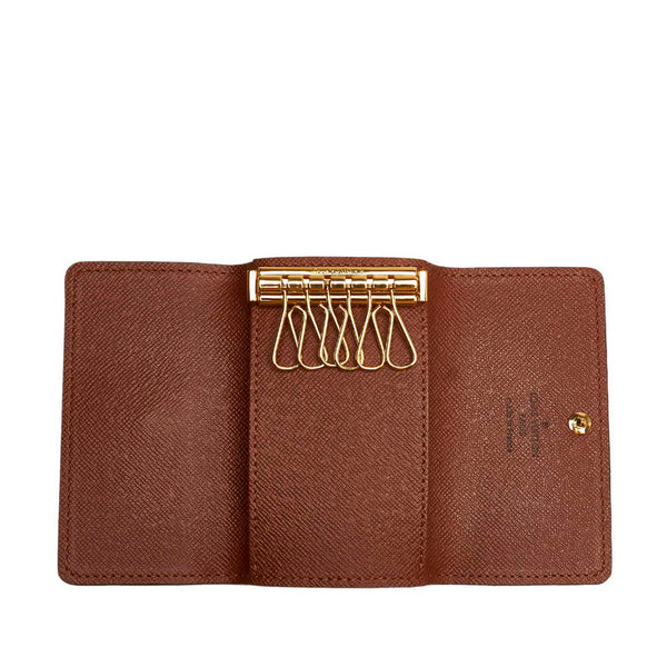 ルイ ヴィトン モノグラム  ミュルティクレ6 M62630 ブラウン PVC レザー キーケース レディース LOUIS VUITTON 【中古】