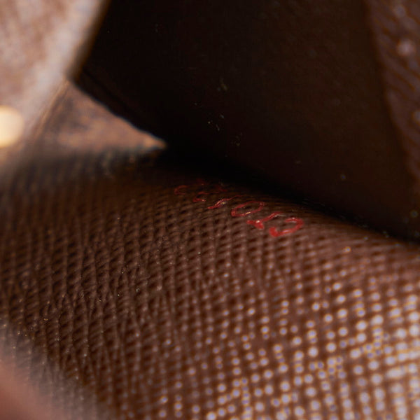 ルイ ヴィトン ダミエ ミュルティクレ N62631 ダークブラウン ベージュ PVC キーケース レディース LOUIS VUITTON 【中古】