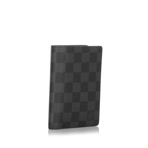 ルイ ヴィトン ダミエ グラフィット ポルトフォイユ レギュラー Ｎ61223 ブラック グレー PVC レザー 二つ折り財布 メンズ LOUIS VUITTON 【中古】